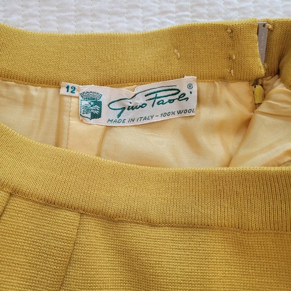 Gino Paoli Wool Pencil Skirt Vintage Italy - Picture 7 of 8